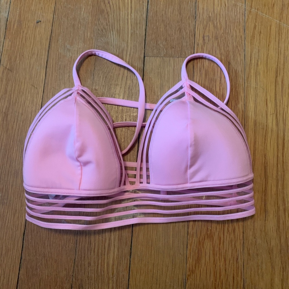 Pink bathing suit top